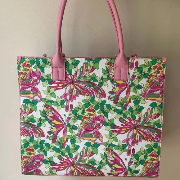 NWT Trina Turk Butterfly Tote w/Adjustable Strap - Picture 5 of 6